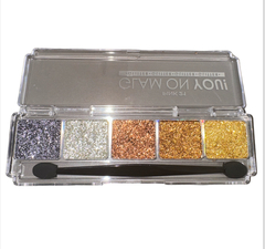 (CS4029-2) Paleta de 5 glitters GLAM ON YOU TONO 2 - PINK 21 - comprar online
