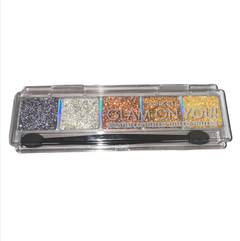 (CS4029-2) Paleta de 5 glitters GLAM ON YOU TONO 2 - PINK 21