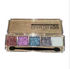 (CS4029-4) Paleta de 5 glitters GLAM ON YOU TONO 4 - PINK 21