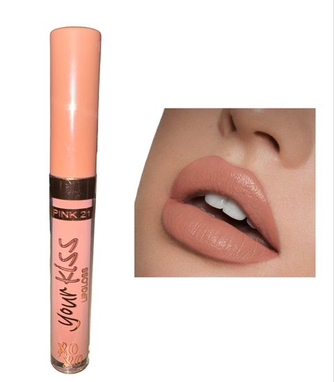 (CS3804-8) Labial YOUR KISS efecto glossy TONO 8 - PINK 21