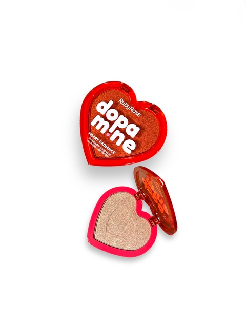 (HBF1603-3) Iluminador compacto Heart Radiance DOPAMINE TONO ETERNAL AURORA - RUBY ROSE
