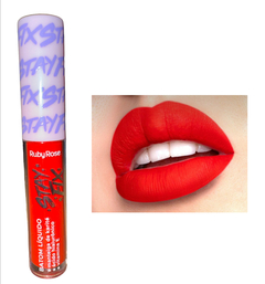 (HB569CE) Labial líquido STAY FIX Feels Mood TONO CELEBRATE - RUBY ROSE