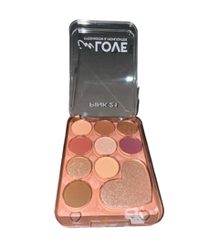 (CS4395-1) Paleta de SOMBRAS + ILUMINADOR IN LOVE TONO 1 - PINK 21