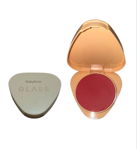 (HB6120-7) Rubor compacto Linea Glass TONO 7 - RUBY ROSE -