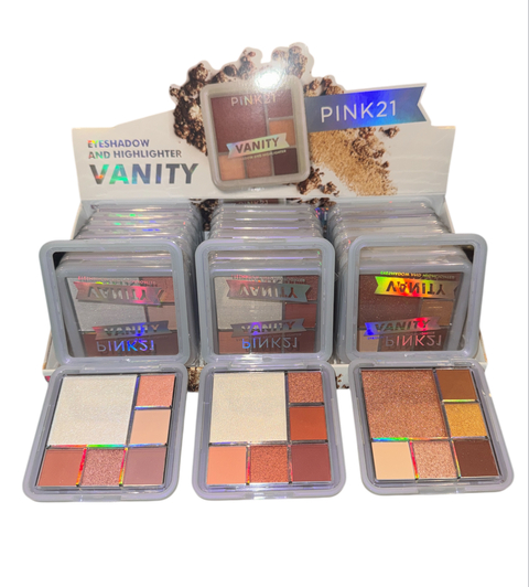 (CS5328x12) SET DE 12 Paletas de sombras + Iluminador VANITY - PINK 21 - comprar online