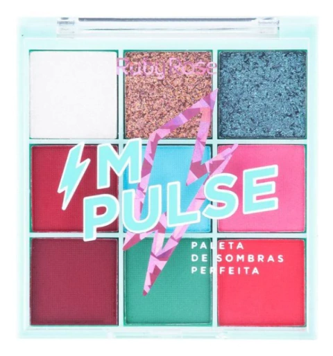 (HB1071) - Paleta IMPULSE Sombras + Glitter - Ruby Rose