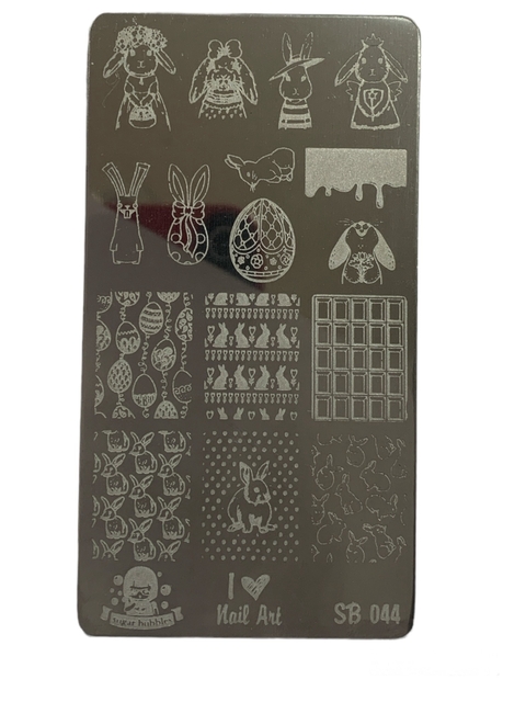 Placa de stamping 044 - SUGAR BUBBLE
