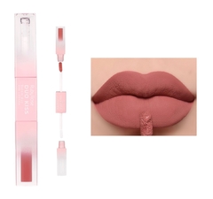 (HBL6203-02) Labial DUO KISS con gloss Tono 02 - RUBY ROSE - comprar online