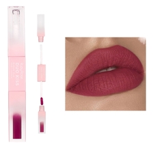 (HBL6203-03) Labial DUO KISS con gloss Tono 03 - RUBY ROSE - comprar online