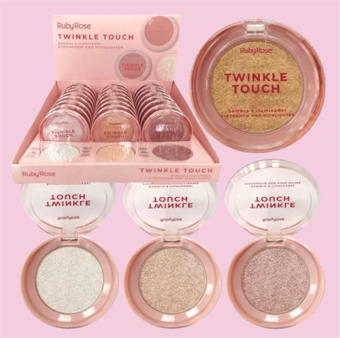 (M1004X12) Set de 12 Sombras iluminadoras Twinkle touch - RUBY ROSE - comprar online