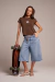 Remera Japonesa Marron - comprar online