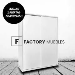 Placard Ropero 100x180 2 Puertas Melamina 18mm - comprar online