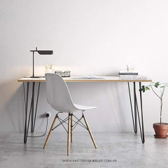 Escritorio Mesa Modelo Pampa estilo Nordico Industrial Patas de Hierro Hairpinlegs Melamina 120x60 - comprar online