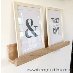 Estante Flotante Repisa Modelo J 60cm enchapado Paraiso Laqueado Semi Mate - tienda online