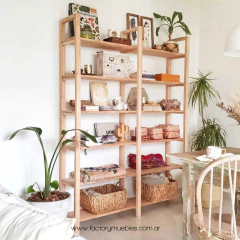 ESTANTERIA PARAISO LAQUEADO MODELO MISIONES120 BIBLIOTECA ORDENADOR FACTORY MUEBLES - comprar online