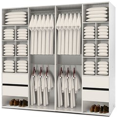Placard Ropero 3M de Largo Melamina 18mm Blanco Factory Muebles - comprar online
