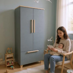 Placard Ropero Mini Cartagena seda Notte y Paraiso Laqueado Semi Mate - comprar online