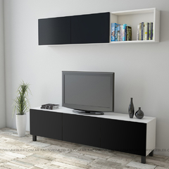 MESA PARA TV RACK MODERNO BERLIN MELAMINA FACTORY MUEBLES - comprar online