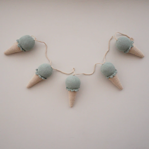 Guirnalda de Helados - Pistacho