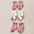 Medias de Algodon - Estampado rosa