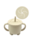 Vaso silicona doble tapa - Beige - comprar online
