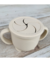 Vaso silicona doble tapa - Beige en internet