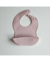 Babero de silicona con bolsillo - Rosa blush