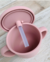Vaso silicona doble tapa - Rosa blush en internet