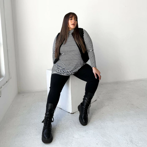 Vestido Polera Sugi Rayada - comprar online