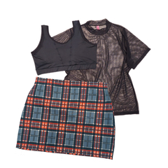 Conjunto Falda + Top + Microtul - comprar online