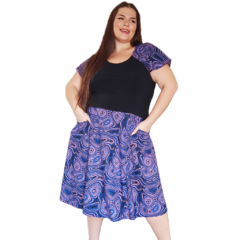 Vestido Volado Fiesta Low Black - Concepto Artaud