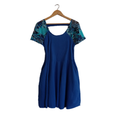 Vestido Volado Fiesta Blue