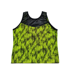Top Crop Sirena Verde Fluo