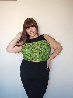 Top Crop Sirena Verde Fluo en internet