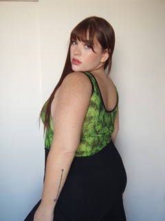 Top Crop Sirena Verde Fluo - comprar online