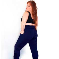 Calza Supplex con Bolsillos Azul