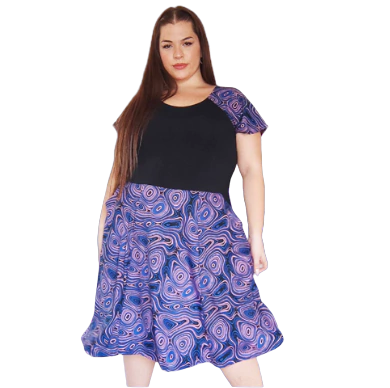 Vestido Volado Fiesta Low Black