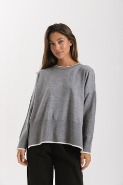 Sweater VERBENA Gris - Transferencia $47.025 - comprar online