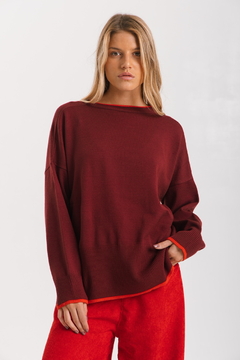 Sweater VERBENA Bordo - Transferencia $47.025 - comprar online