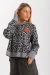 Sweater LIPSTICK Gris en internet