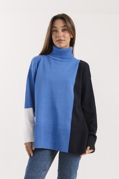 Poleron POSITANO Azul -Transferencia $52.050 - comprar online