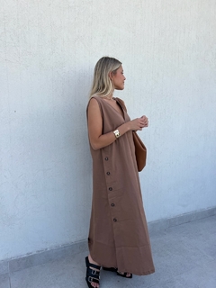 Vestido RITA Chocolate - Transferencia $46.500 - tienda online