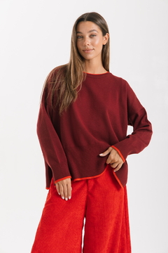 Sweater VERBENA Bordo - Transferencia $47.025 - RP boutique