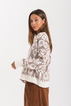 Sweater JACINTA Crudo y Visón - Trasnferencia $40.425 - tienda online