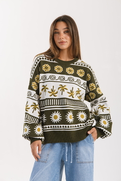 Sweater MAUI verde - Transferencia $40.425 - comprar online