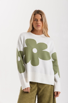 Sweater FLORA Crudo - Transferencia $50.925 - tienda online