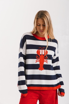 Sweater CRAB Azul y Rojo - Transferencia $47.025 - RP boutique