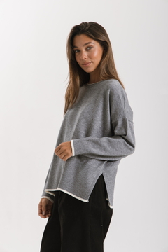 Sweater VERBENA Gris - Transferencia $47.025 en internet