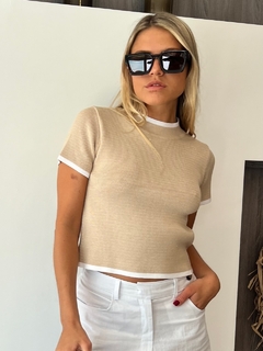 Remera Tejida MAREA Beige - Transferencia $34.425