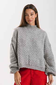 Sweater LITUANIA Gris - Transferencia $40.275 - comprar online